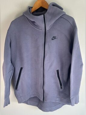 Nike Women's Sportswear Tech Fleece Windrunner Full-Zip Hoodie Size M Blue